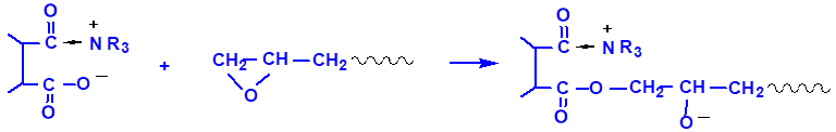 (2) Карбоксилат-анионы открывают циклы эпоксидов, образуя анионы кислорода